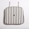 The Al Fresco Dining Chair Cushion - Monaco Black Stripe - Image 2
