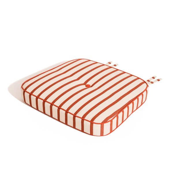 The Al Fresco Dining Chair Cushion - Monaco Le Sirenuse Stripe