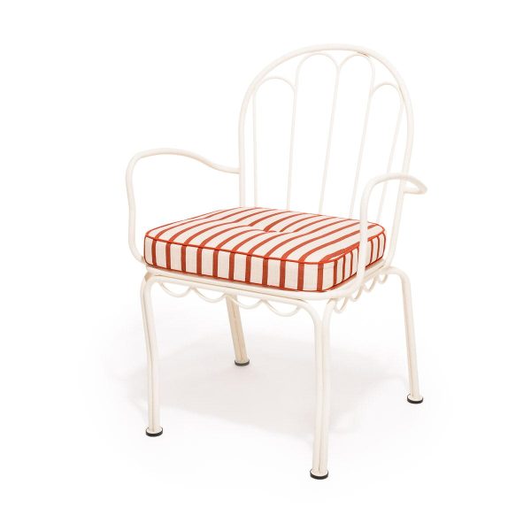 The Al Fresco Dining Chair Cushion - Monaco Le Sirenuse Stripe - Image 4