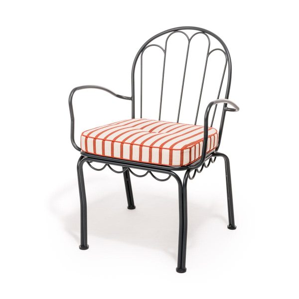 The Al Fresco Dining Chair Cushion - Monaco Le Sirenuse Stripe - Image 5