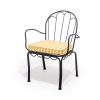 The Al Fresco Dining Chair Cushion - Monaco Mimosa Stripe - Image 6
