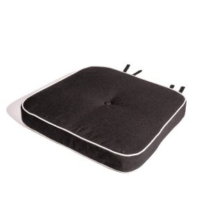 The Al Fresco Dining Chair Cushion - Rivie Black