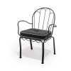 The Al Fresco Dining Chair Cushion - Rivie Black - Image 7