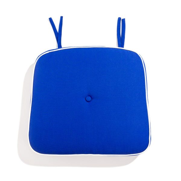 The Al Fresco Dining Chair Cushion - Rivie Mediterranean Blue - Image 2