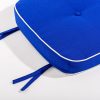 The Al Fresco Dining Chair Cushion - Rivie Mediterranean Blue - Image 3