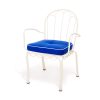 The Al Fresco Dining Chair Cushion - Rivie Mediterranean Blue - Image 4