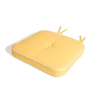 The Al Fresco Dining Chair Cushion - Rivie Mimosa