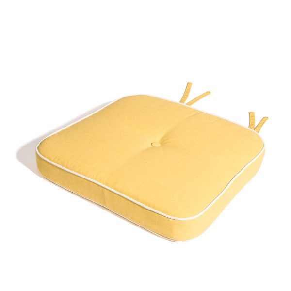 The Al Fresco Dining Chair Cushion - Rivie Mimosa