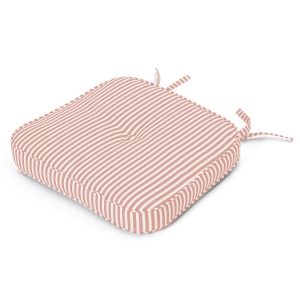 The Al Fresco Dining Chair Cushion - Lauren's Pink Stripe