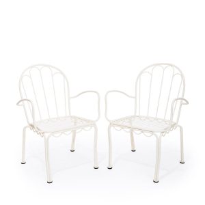 The Al Fresco Dining Chair Set - Antique White