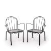 The Al Fresco Dining Chair Set - Vintage Black