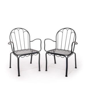 The Al Fresco Dining Chair Set - Vintage Black