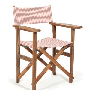 The Directors Chair - Table Height - Lauren's Pink Stripe
