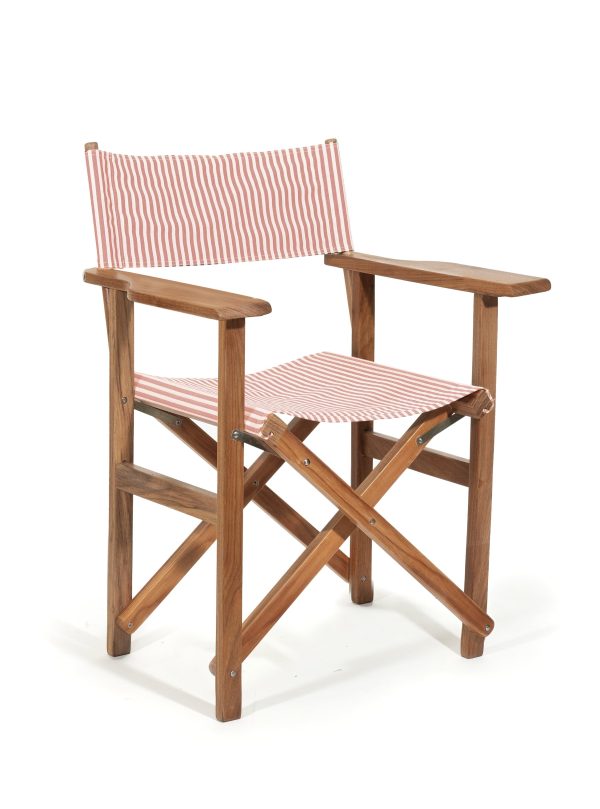 The Directors Chair - Table Height - Lauren's Pink Stripe