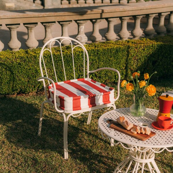 The Al Fresco Dining Chair Cushion - Crew Le Sirenuse Stripe - Image 2