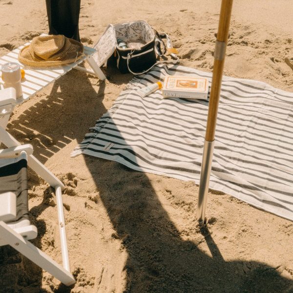 The Beach Towel - Monaco Black Stripe - Image 10