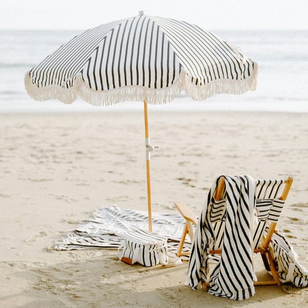 The Beach Towel - Monaco Black Stripe - Image 2