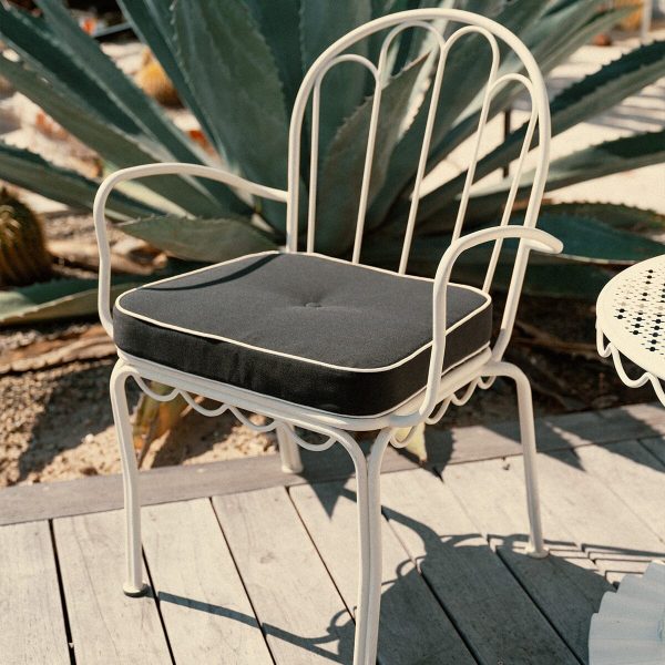 The Al Fresco Dining Chair Cushion - Rivie Black - Image 2