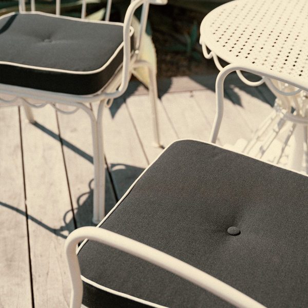 The Al Fresco Dining Chair Cushion - Rivie Black - Image 15