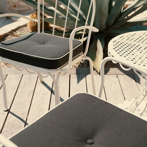 The Al Fresco Dining Chair Cushion - Rivie Black - Image 16