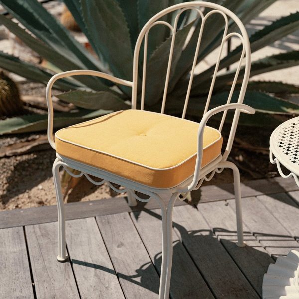 The Al Fresco Dining Chair Cushion - Rivie Mimosa - Image 8