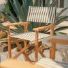 The Directors Chair - Table Height - Monaco Black Stripe - Image 2