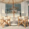 The Directors Chair - Table Height - Monaco Black Stripe - Image 7