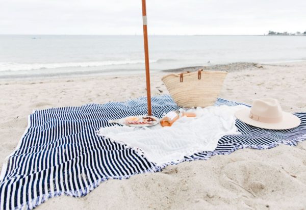 The Beach Blanket - Lauren's Navy Stripe - Image 8