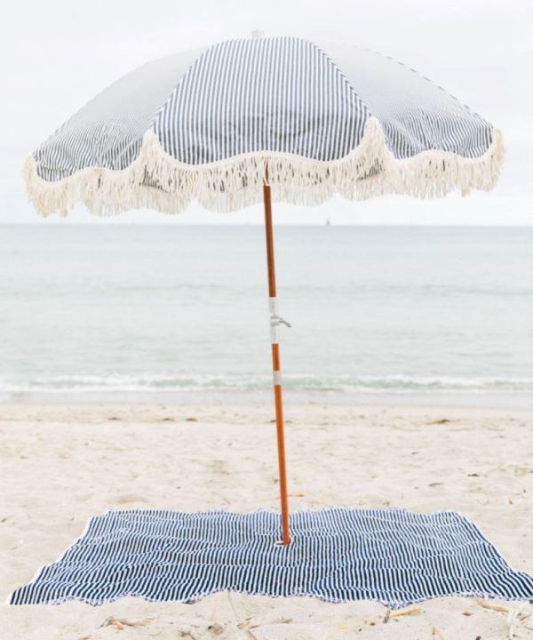 The Beach Blanket - Lauren's Navy Stripe - Image 2