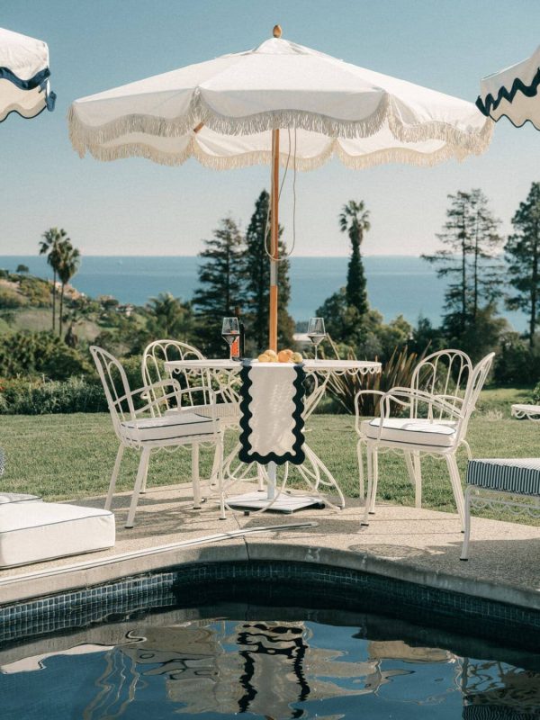 The Al Fresco Dining Chair Cushion - Rivie White - Image 7