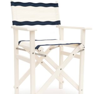 The Directors Chair - Table Height - Rivie White